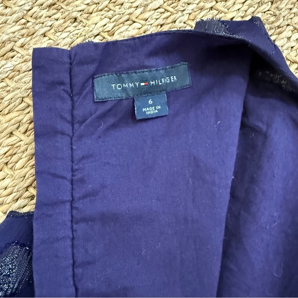 Tommy Hilfiger Girls Shimmer Polka Dot Dress Size 6 - Picture 10 of 11